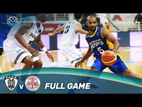 PAOK v Ventspils - Full Game - Basketball Champions League