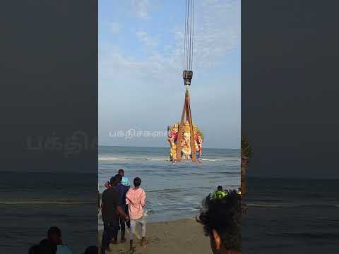 Ganesh chaturthi Festival || pattinapakkam beach || #shrortsfeed #ganeshchaturthi