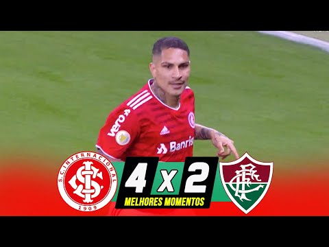 INTERNACIONAL 4 X 2 FLUMINENSE | MELHORES MOMENTOS | CAMPEONATO BRASILEIRO 2021 - 15/08/2021