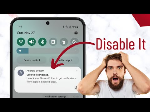 Stop Secure Folder Notifications