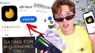 I JOINED the most EXPENSIVE DATING APP in the WORLD for a WHOLE WEEK!!! *RICH TINDER* #AD
