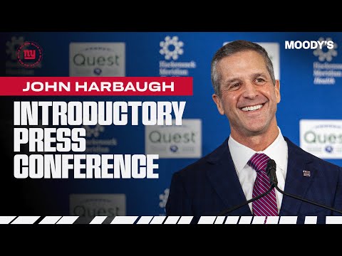 Head Coach John Harbaugh Introductory Press Conference | New York Giants