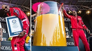 Snoop Dogg sets Guinness World Record by making largest gin and juice