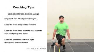 343. Dumbbell Cross Behind Lunge