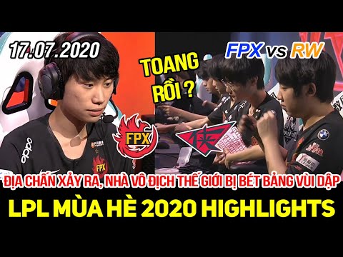 [LPL 2020] FPX vs RW FULL Highlights | Địa chấn xảy ra nhà vô địch thế giới bị team bét bảng vùi dập