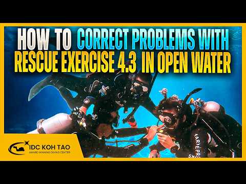 How to Correct Problems with Rescue Exercise 4.3 in Open Water | Distressed Diver - Out of Air 🤿