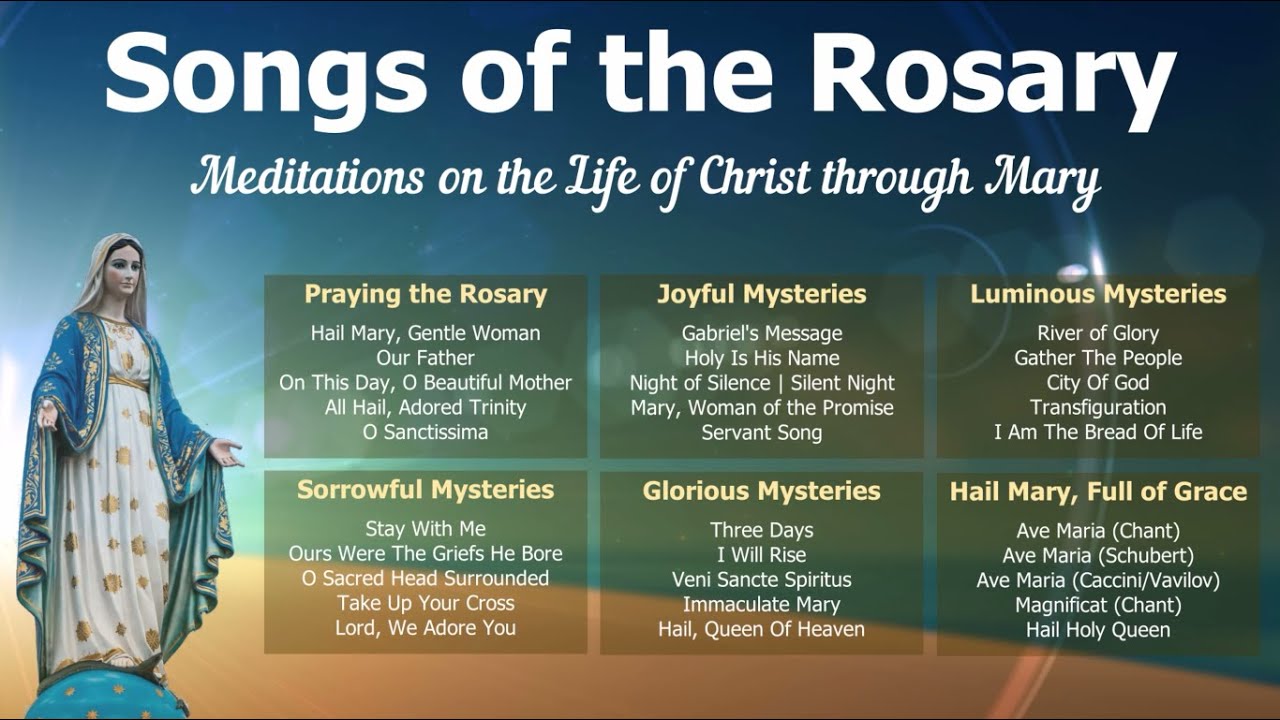 Songs of the Rosary | Catholic & Mary Hymns for the Joyful, Luminous, Sorrowful & Glorious Mysteries
