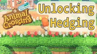 Animal Crossing:New Horizons How to Unlock Hedging
