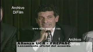 Alianza UCR-FREPASO Enrique Mathov Raul Alfonsin Rodolfo Terragno 1997