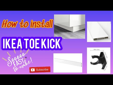 Install IKEA toe kick yourself. DIY Toe kick installation for Ikea kitchen