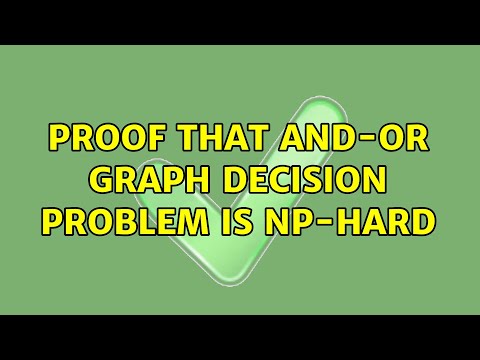 Proof that AND-OR graph decision problem is NP-hard (2 Solutions!!)