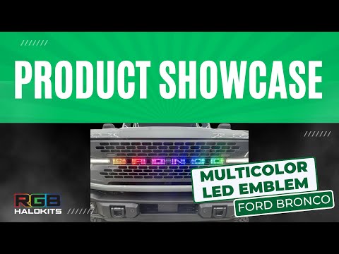 LED Flow Emblem Multicolor Ford Bronco