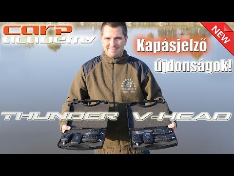 Íme a legújabb CARP ACADEMY Thunder és V-Head elektromos kapásjelzők