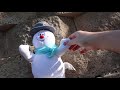 Gemmy Frosty The Snowman Side Stepper Destruction