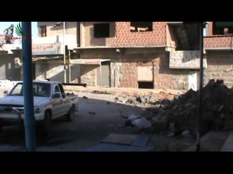 استهداف دبابة لقوات النظام من قبل لواء شهيد حوران في درعا البلد