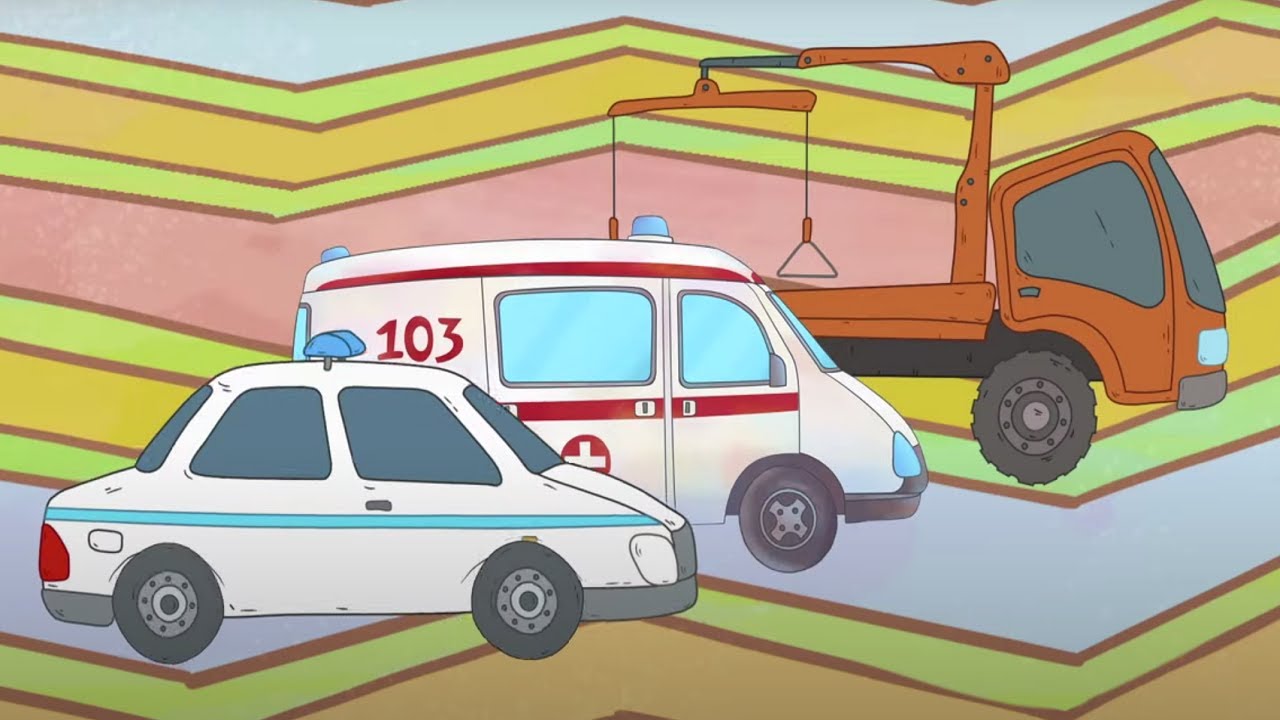 Премьера Машинки - Песенки для детей про разные машины - Бип - бип