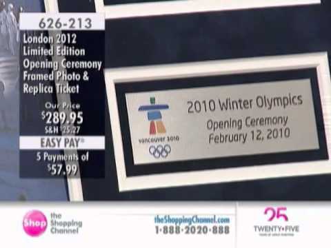 London 2012 Opening Ceremonies Framed Photo & 2012 Replica Ticket at The Shopping Channel 626213
