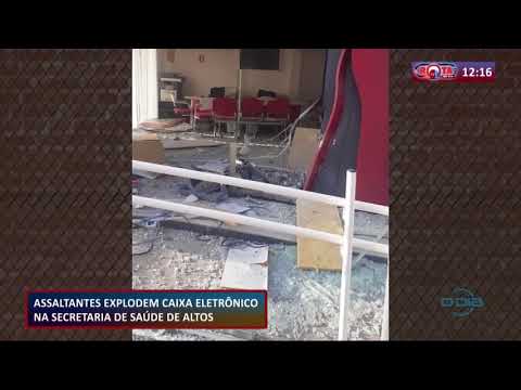 Assaltantes explodem caixa eletrí´nico na cidade de Altos durante a madrugada 06 11 2020