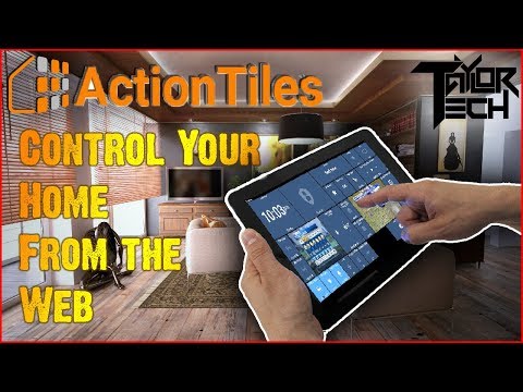 ActionTiles SmartThings custom web dashboard maker Video