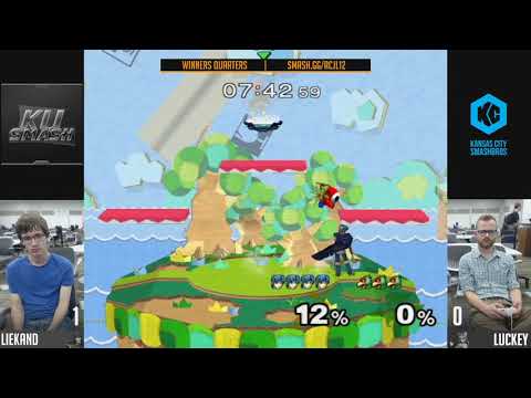 RCJL #12 SSBM - KU | Liekand (Marth) Vs. Luckey (Fox, Falco) Winners Quarters
