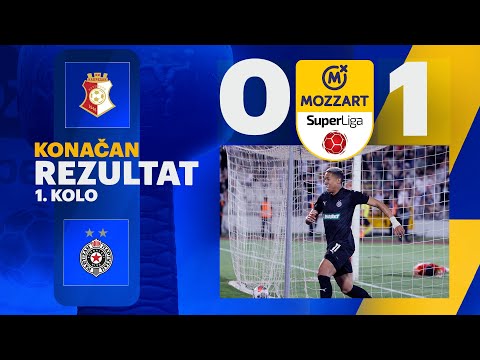 Mozzart Bet Super liga 2024/25 - 1.Kolo: NAPREDAK – PARTIZAN 0:1 (0:0)