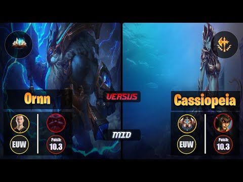 Perkz ORNN (Mid) [Unsealed Spellbook] VS CASSIOPEIA - Challenger EUW Patch 10.3
