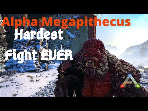 Ark: Survival Evolved - Antartika E20 SOLO Alpha Megapithecus Fight