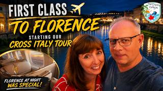FIRST CLASS to Europe: Florence at Night!