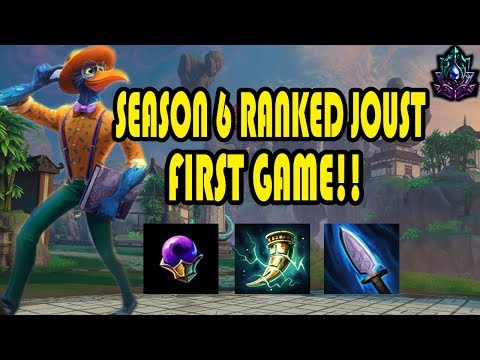 FIRST QUALIFIED RANKED GAME OF SEASON 6! Ranked Joust- SMITE