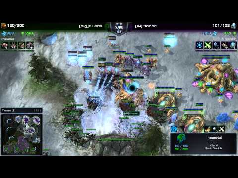 SC2 - Daily Masters - PvZ - Honor vs Tefel