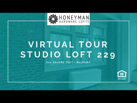 Studio Loft 229 Virtual Tour at Honeyman Hardware Lofts