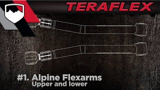 Alpine Front Lower Adjustable Control Arms for Jeep Wrangler JK and JL - video thumbnail 2