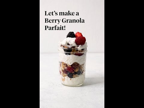 You Need to Make This! - Berry Granola Parfait with Whipped Cream