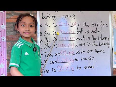 Verb-ing with Maya #education #english #learning 