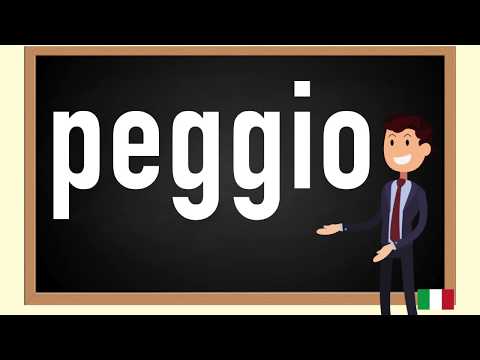 How to pronounce peggio in Italian