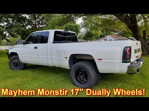 New Dually Wheels on the 2nd Gen! | 2001 Ram 3500 Cummins 2wd | Mayhem Monstir 17"