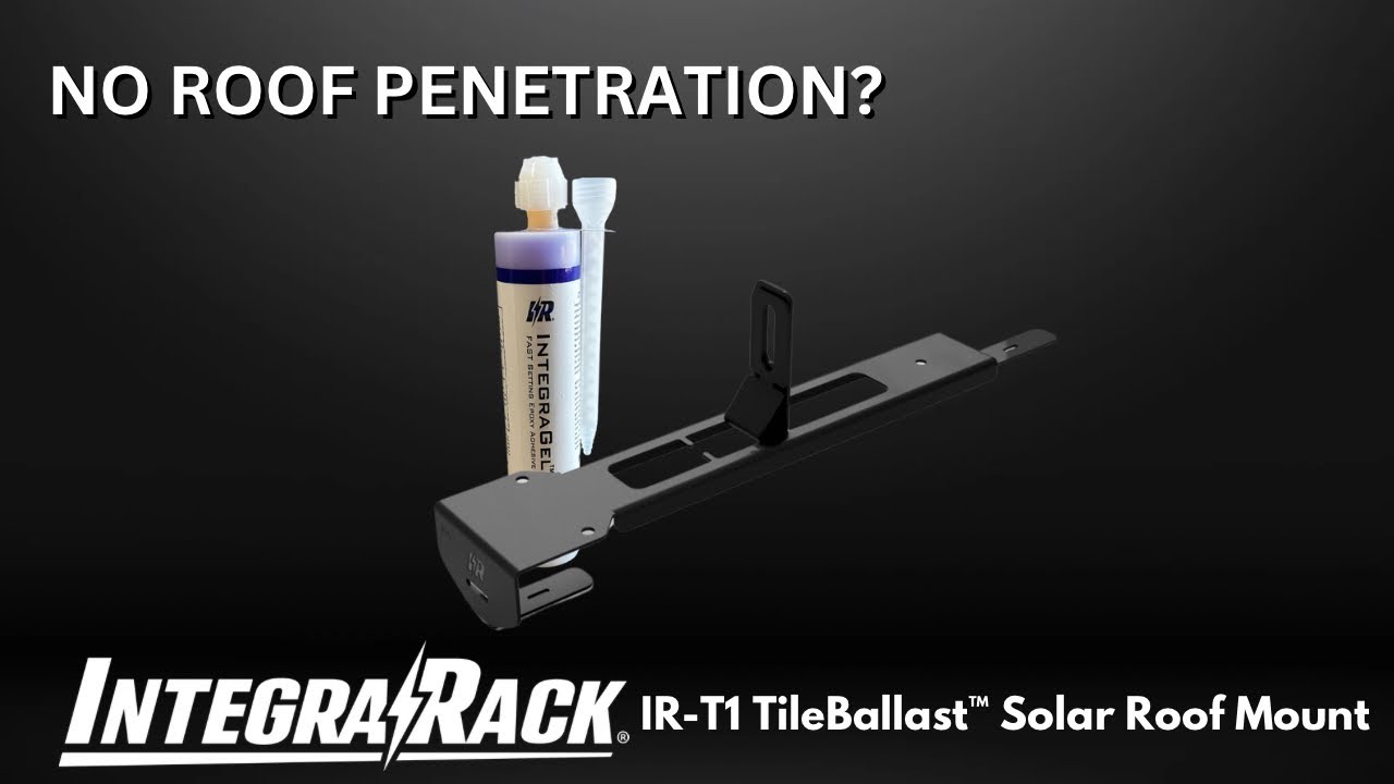 IntegraRack IR-T1 - Revolutionary solar panel Tile Roof Hook Mounting System
