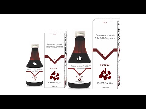 SYRUP Ferrous Ascorbate 30mg, Folic Acid 550mcg, Packaging Type: Bottle With Cover, Packaging Size: 100 ML AND 200 ML