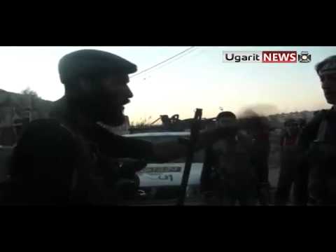 تقدم مقاتلي كتيبة غرباء الشام لاقتحام نقاط قوات النظام في حي سليمان الحلبي في مدينة حلب