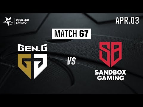 GEN vs SB | Match67 H/L 04.03 | 2020 LCK Spring