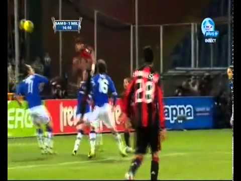Alexandre Pato goal Sampdoria 0-1 Milan (Coppa Italia 26.01.2011).flv