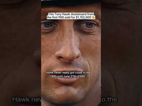 Tony Hawk landed the first 900 in 1999 & the skateboard he used just went for a bag at auction 💰