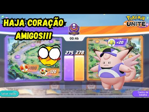 😱A PARTIDA MAIS EMOCIONANTE DO MESTRE ATÉ AGORA!!! POKÉMON UNITE CLEFABLE GAMEPLAY