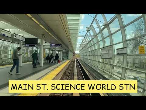 Vancouver Skytrain WATER FRONT TO King George STN FULL ride realtime