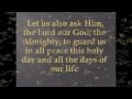 Thanksgiving prayer with lyrics