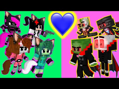 CUTE WEREWOLF GIRLS vs VAMPIRE BOYS - Cute Story! - Animation