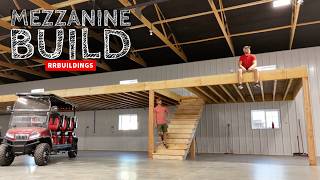 FULL Start to Finish Mezzanine Build #construction
