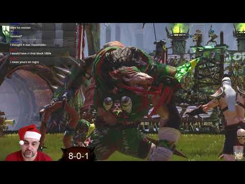 Blood Bowl 2 -CHRISTMAS ELVES! Game 10 - Wood Elves vs. Skaven