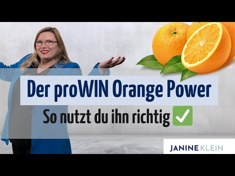 proWIN Orange Power - so nutzt du ihn richtig! 