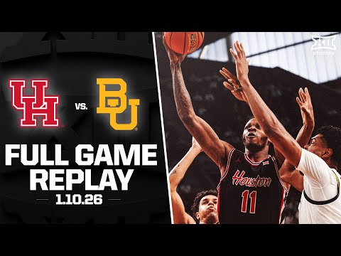 Houston vs. Baylor Full Game Replay (1.10.26) | 2025-26 Big 12 Men's Basketball